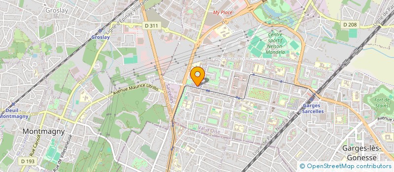 localisation de l'entreprise MADAME JULIA UZAN à SARCELLES