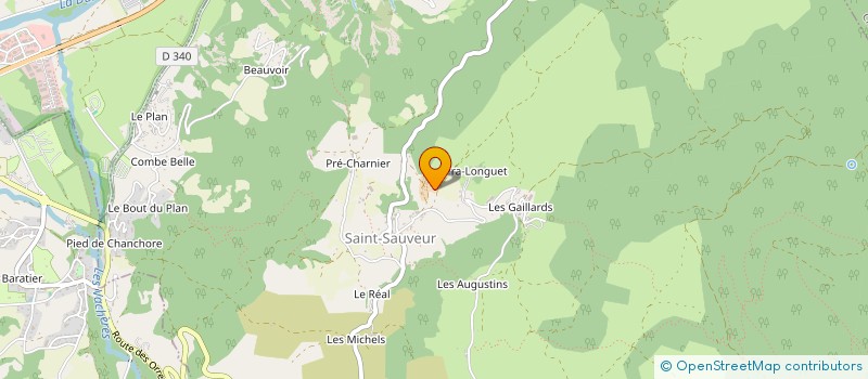 localisation de l'entreprise MADAME JULIA VIVERET  SAINT-SAUVEUR