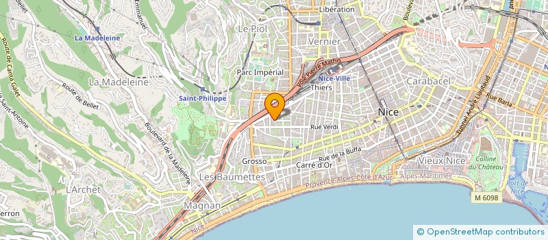 localisation de l'entreprise MADAME JULIANA BLANCO DE OLIVEIRA à NICE