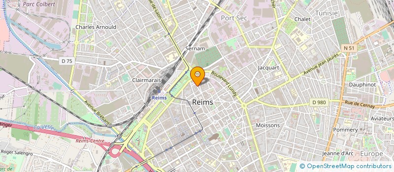 localisation de l'entreprise MADAME JULIANA BONNET  REIMS