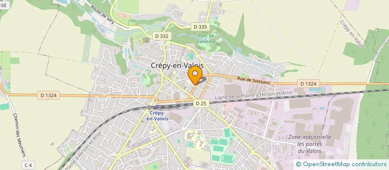 localisation de l'entreprise MADAME JULIANA CANONICI  CREPY-EN-VALOIS