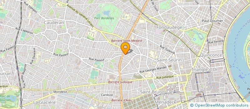 localisation de l'entreprise MADAME JULIANA CAPBLANCQ  BORDEAUX