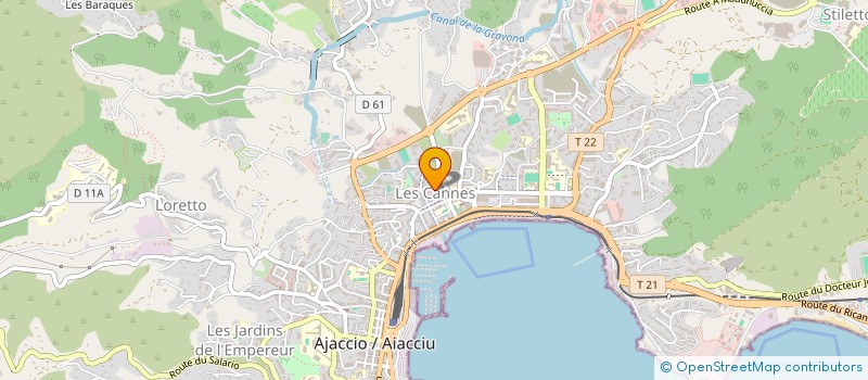 localisation de l'entreprise MADAME JULIANA DE LIMA FERREIRA à AJACCIO
