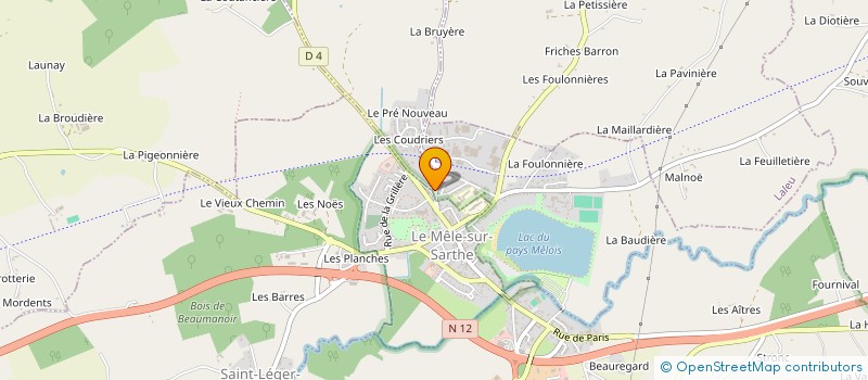 localisation de l'entreprise MADAME JULIANA DESCHAINTRE à COULONGES-SUR-SARTHE