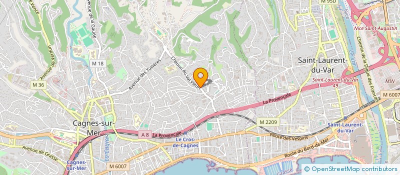 localisation de l'entreprise MADAME JULIANA MAMOU à CAGNES-SUR-MER