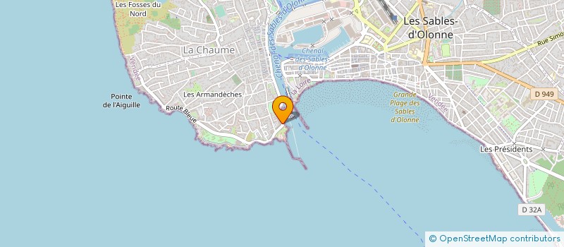 localisation de l'entreprise MADAME JULIANA MARTY  LES SABLES D'OLONNE