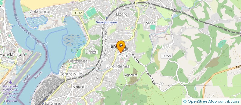 localisation de l'entreprise MADAME JULIANA MATELO MORGADO  HENDAYE