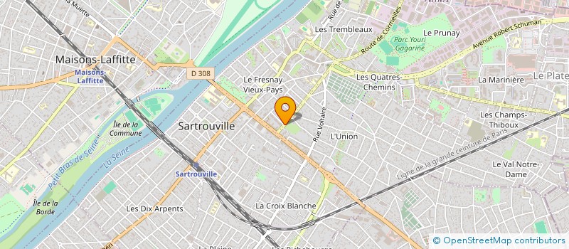 localisation de l'entreprise MADAME JULIANA PINTO DE OLIVEIRA  SARTROUVILLE