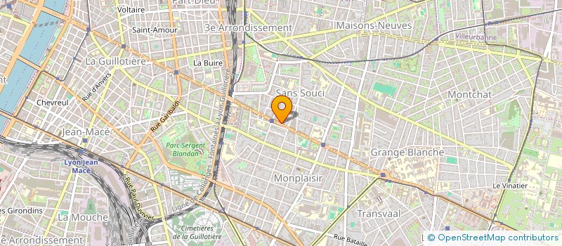 localisation de l'entreprise MADAME JULIANA POMPEU MOURA  LYON