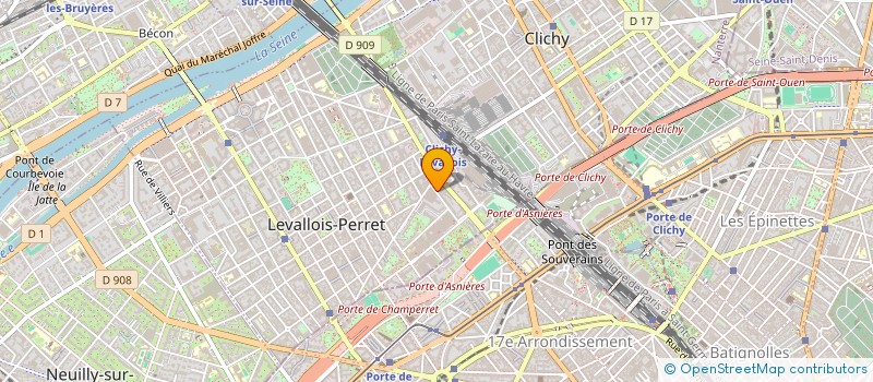 localisation de l'entreprise MADAME JULIANA PUROSKI  LEVALLOIS-PERRET