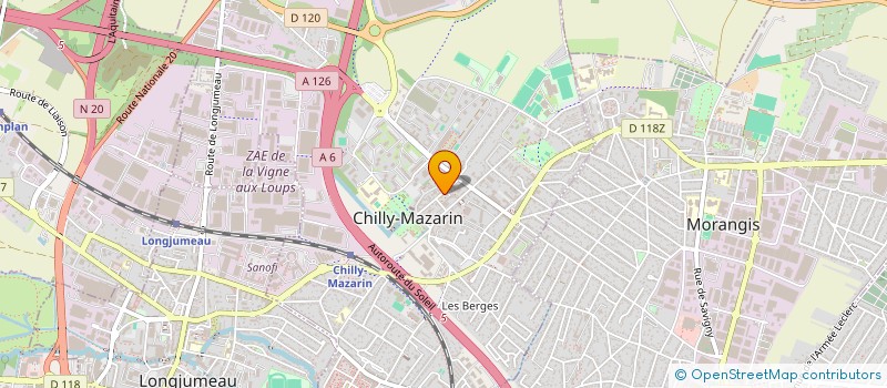 localisation de l'entreprise MADAME JULIANA TUMBA SEBASTIAO  CHILLY-MAZARIN