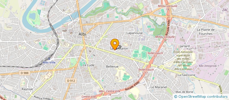 localisation de l'entreprise MADAME JULIANA VERA SALDARRIAGA à ALBI