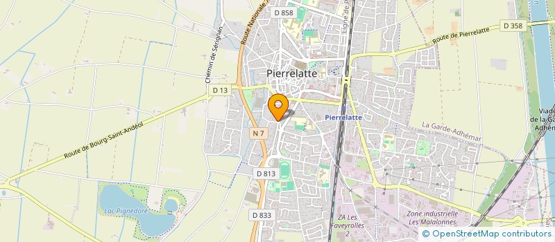 localisation de l'entreprise MADAME JULIANA VIEIRA AGOSTINHO  PIERRELATTE