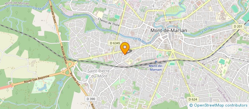 localisation de l'entreprise MADAME JULIANA VISDELOUP  MONT-DE-MARSAN