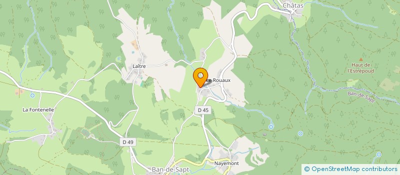 localisation de l'entreprise MADAME JULIANE BAULIEU à BAN-DE-SAPT