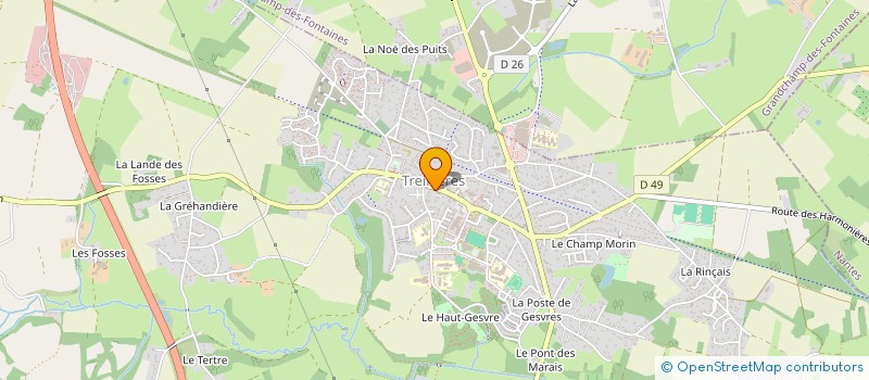 localisation de l'entreprise MADAME JULIANE BIDET à TREILLIERES