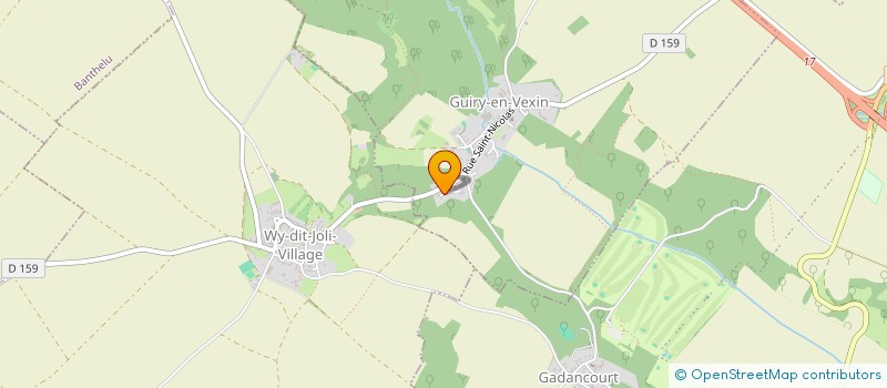 localisation de l'entreprise MADAME JULIANE DEMONTROND  GUIRY-EN-VEXIN