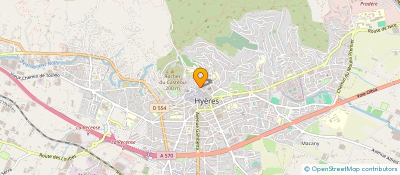 localisation de l'entreprise MADAME JULIANE GARCIA à HYERES