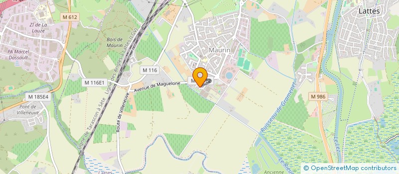 localisation de l'entreprise MADAME JULIANE GORAIN à LATTES