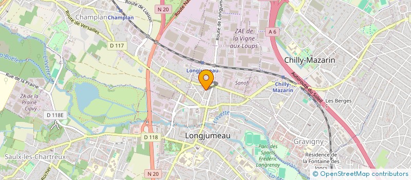localisation de l'entreprise MADAME JULIANE GRAND à LONGJUMEAU