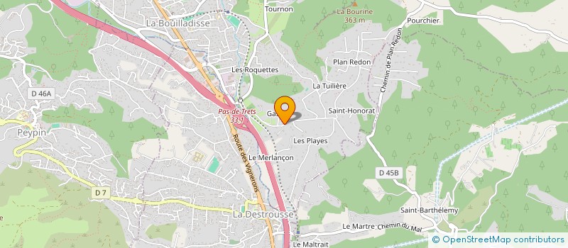 localisation de l'entreprise MADAME JULIANE GUERIN  LA BOUILLADISSE