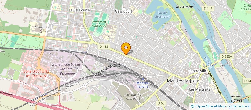 localisation de l'entreprise MADAME JULIANE LACHAUT  MANTES-LA-JOLIE