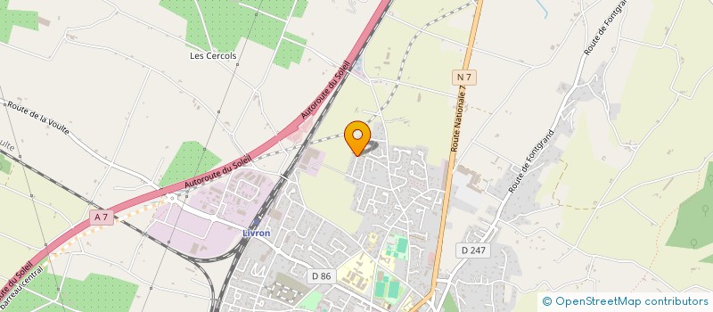 localisation de l'entreprise MADAME JULIANE SAHALY  LIVRON-SUR-DROME