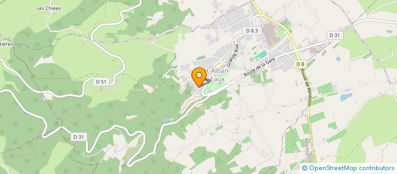 localisation de l'entreprise MADAME JULIANE VIOLET  SAINT-ALBAN-LES-EAUX