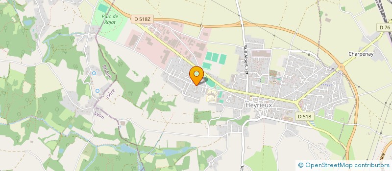 localisation de l'entreprise MADAME JULIANE ZAMANIFARY  HEYRIEUX