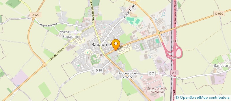 localisation de l'entreprise MADAME JULIANNA DE SOUSA MONTEIRO  BAPAUME