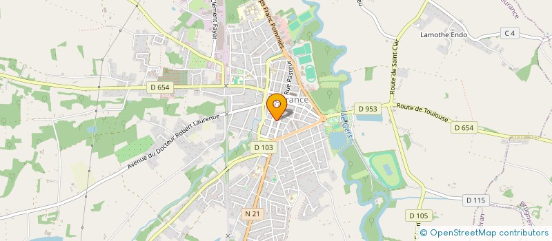 localisation de l'entreprise MADAME JULIANNA FAJARDO  FLEURANCE