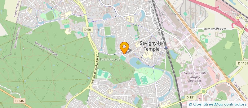 localisation de l'entreprise MADAME JULIANNA LIMOUZIN  SAVIGNY-LE-TEMPLE