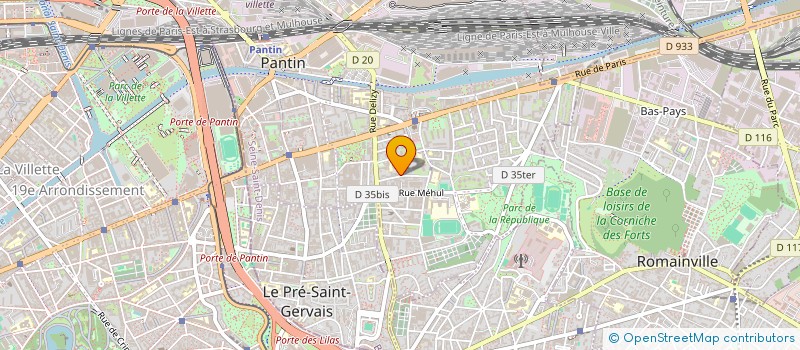 localisation de l'entreprise MADAME JULIANNA LUBABBOKELO  PANTIN