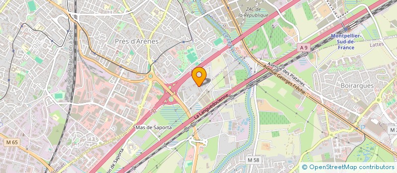 localisation de l'entreprise MADAME JULIANNE FOURNET  LATTES