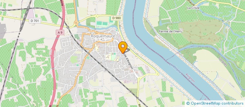 localisation de l'entreprise MADAME JULIANNE FRENAY  ROQUEMAURE