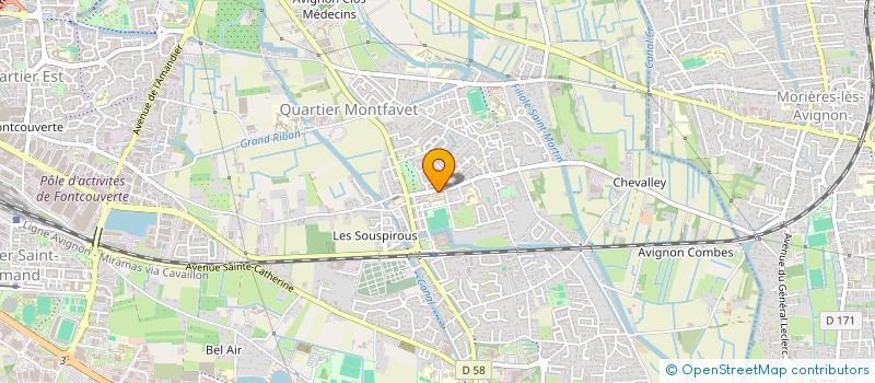 localisation de l'entreprise MADAME JULIANNE LAVIE  AVIGNON