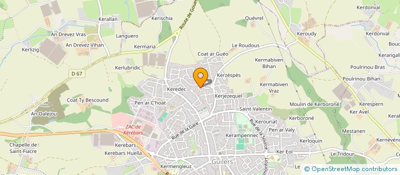 localisation de l'entreprise MADAME JULIANNE LE REUN  LA BOUEXIERE