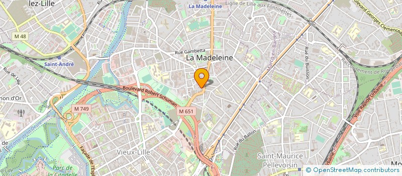 localisation de l'entreprise MADAME JULIANNE LELEUX à LA MADELEINE