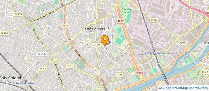 localisation de l'entreprise MADAME JULICE MALANDA KIAMANGA à GENNEVILLIERS