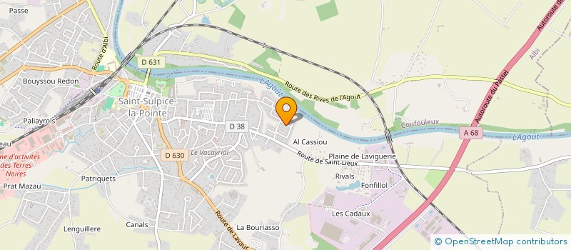 localisation de l'entreprise MADAME JULIE ADAM  SAINT-SULPICE-LA-POINTE