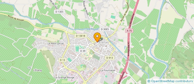 localisation de l'entreprise MADAME JULIE ADRIENNE MOREAU à PEZENAS