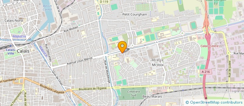 localisation de l'entreprise MADAME JULIE AGNERAY  CALAIS