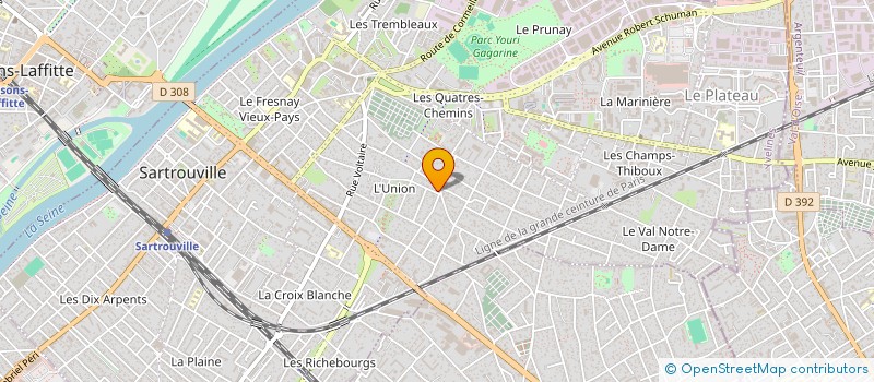 localisation de l'entreprise MADAME JULIE ALIZON  SARTROUVILLE