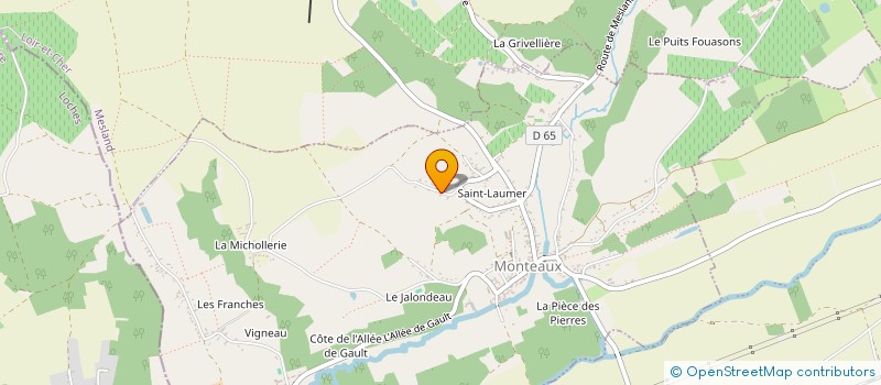 localisation de l'entreprise MADAME JULIE ALLEN  MONTEAUX