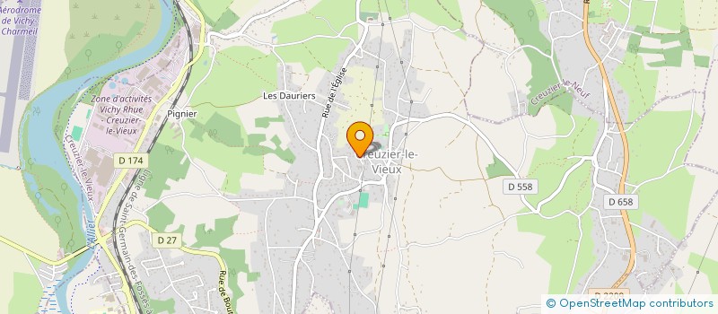 localisation de l'entreprise MADAME JULIE ALVES  CREUZIER-LE-VIEUX