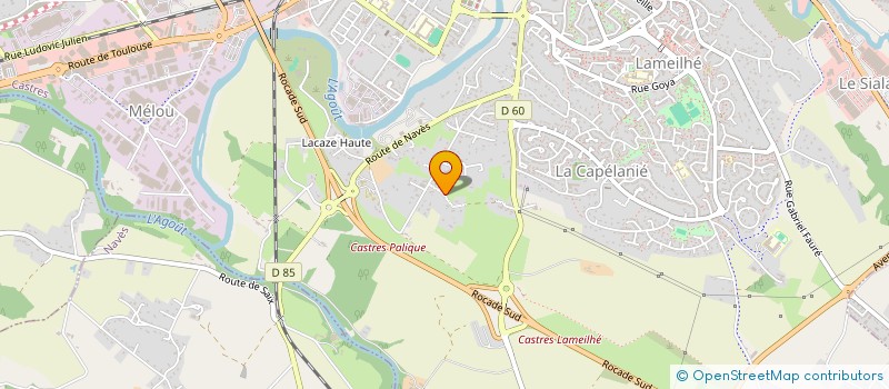 localisation de l'entreprise MADAME JULIE AMATE  CASTRES