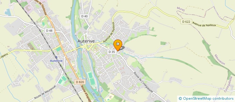 localisation de l'entreprise MADAME JULIE AMIEL  AUTERIVE