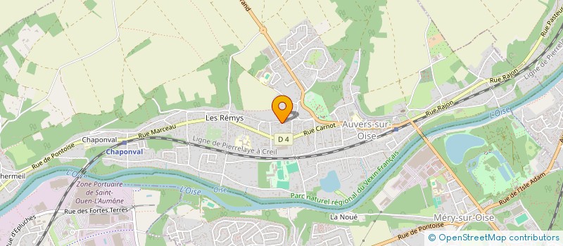 localisation de l'entreprise MADAME JULIE AMOUROUX  AUVERS-SUR-OISE