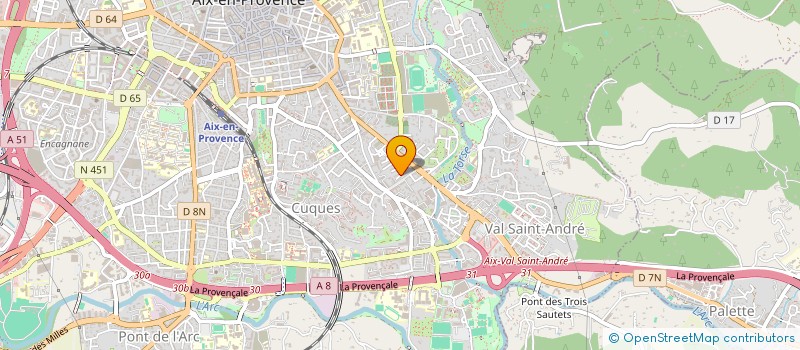 localisation de l'entreprise MADAME JULIE AMPE  AIX EN PROVENCE