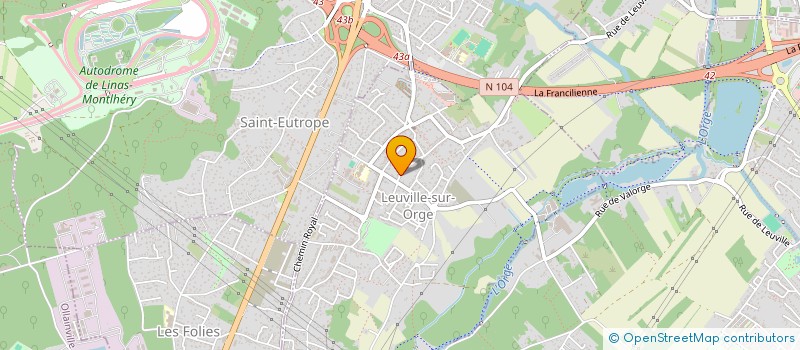 localisation de l'entreprise MADAME JULIE-ANNE CAULIER  LEUVILLE-SUR-ORGE